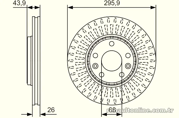 BOSCH 0986479S93 Fren Disk Ayna - BOSCH - 0986479S93