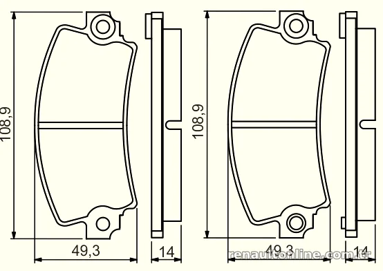 BOSCH 0986495270 Fren Disk Balata