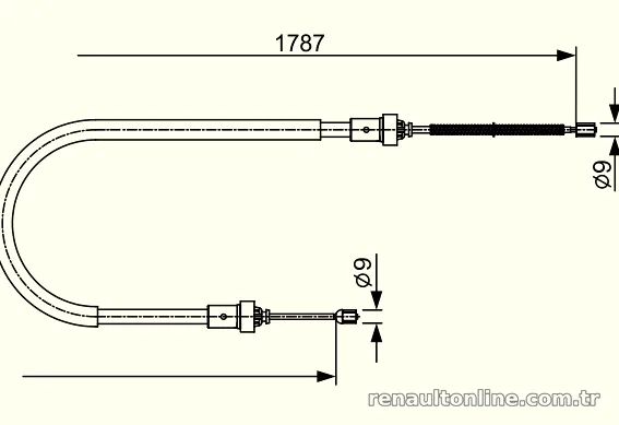 BOSCH 1987482410 El Fren Teli - BOSCH - 1987482410