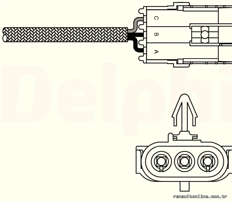 DELPHI ES1097012B1 Oksijen (Lambda) Sensörü - DELPHI - ES1097012B1