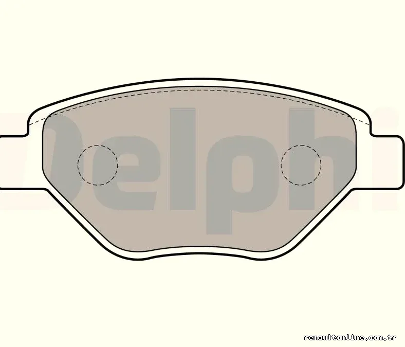 DELPHI LP1866 Fren Disk Balata - DELPHI - LP1866