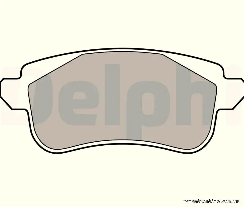 DELPHI LP3283 Fren Disk Balata - DELPHI - LP3283