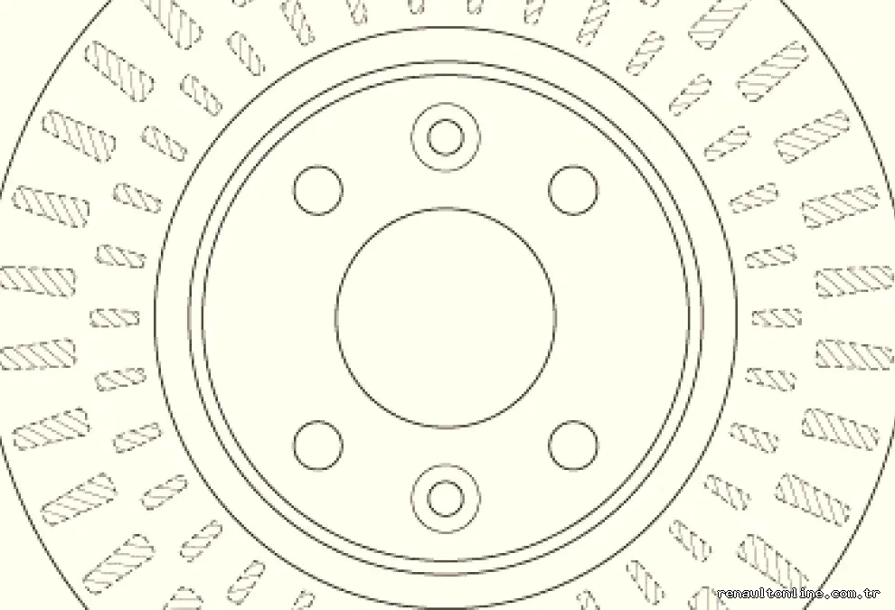 ON FREN AYNASI (DISKI) CLIO IV SYMBOL II LOGAN II MCV II SANDERO II 0,9 / 1,2 / 1,5DCI / 1,6 12> (4 BIJON 258MM) - TRW -