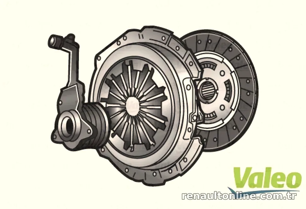 3'LÜ DEBRIYAJ TAKIMI (BASKI+DISK+HIDROLIK RULMAN) RENAULT LAGUNA 2 (VALEO 826207+804510) - Valeo - VALEO 834049