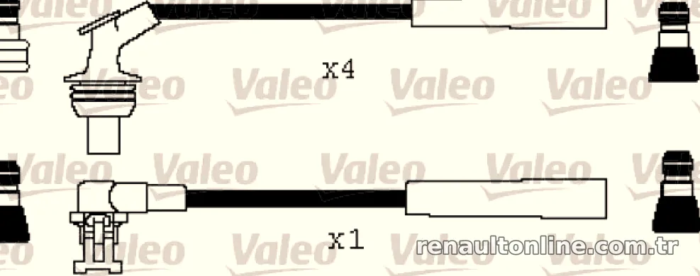BUJI+BOBIN KABLOSU LAGUNA I 1,8 / 2,0 (93>01) - Valeo - VALEO 346408
