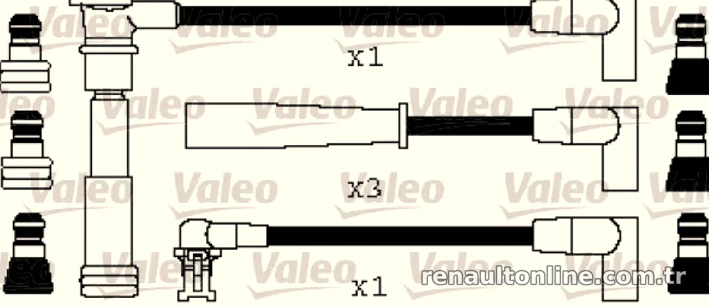 BUJI+BOBIN KABLOSU SAFRANE (92>) - Valeo - VALEO 346227