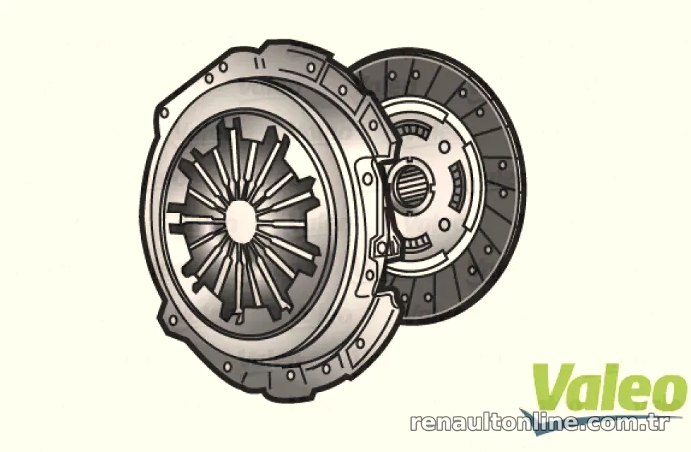 DEBRIYAJ SETI RULMANSIZ LAGUNA II 1,9 DCI F9Q 01> (CAP:228 DIS SAYISI:21) - Valeo - VALEO 826336