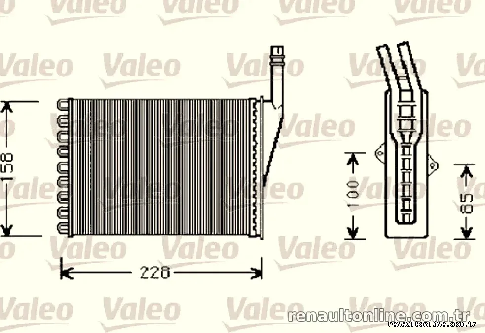 KALORIFER RADYATORU RENAULT ESPACE III - Valeo - VALEO 812288