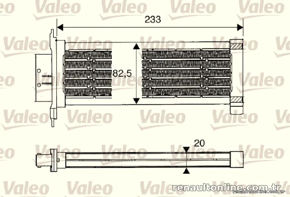 KALORIFER REZISTANSI C2 C3 C3 II C3 PLURIEL C3 PICASSO P207 P308 RCZ MEGANE II MEGANE III SCENIC III - Valeo - VALEO 812