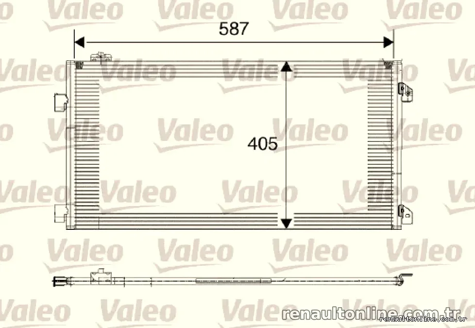 KLIMA RADYATORU (KONDANSER) SYMBOL II THALIA 1.5DCI 05> - Valeo - VALEO 817646