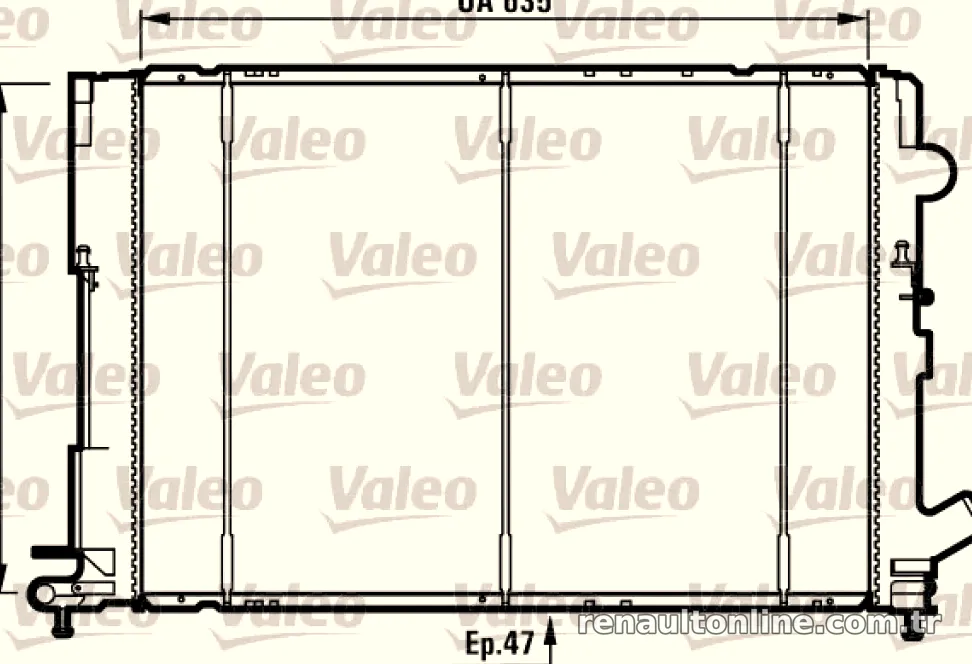 MOTOR RADYATOR LAGUNA 1,8 / 2,0 / 2,0 16V / 2,2D AC 93 01 - Valeo - VALEO 731161