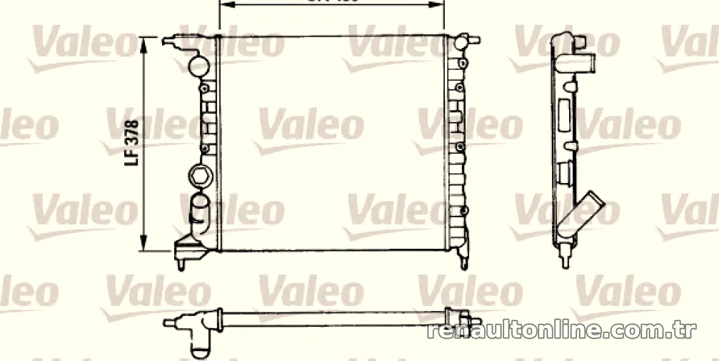MOTOR RADYATORU CLIO 1,2 I RL / RN / RT - Valeo - VALEO 816658