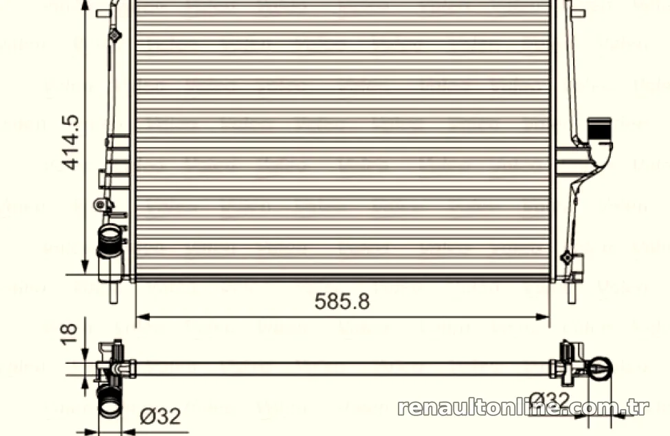 MOTOR RADYATORU LOGAN SANDERO DUSTER 1,5DCI K9K 08> - Valeo - VALEO 735635