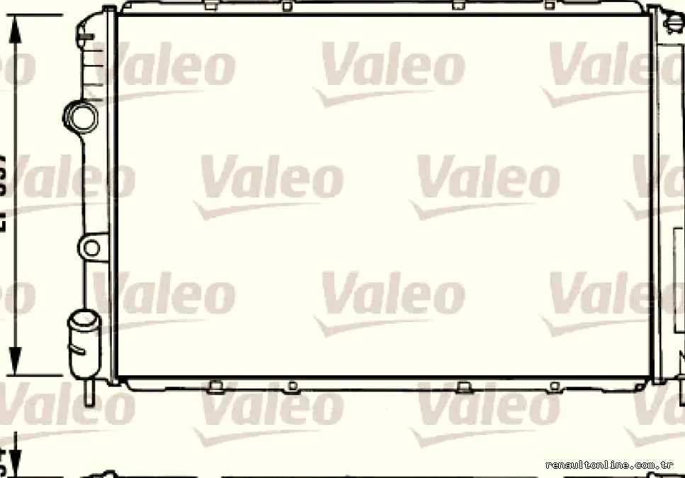 MOTOR RADYATORU MEGANE I 1,9D (585X397,5X34,5) 96> - Valeo - VALEO 731380