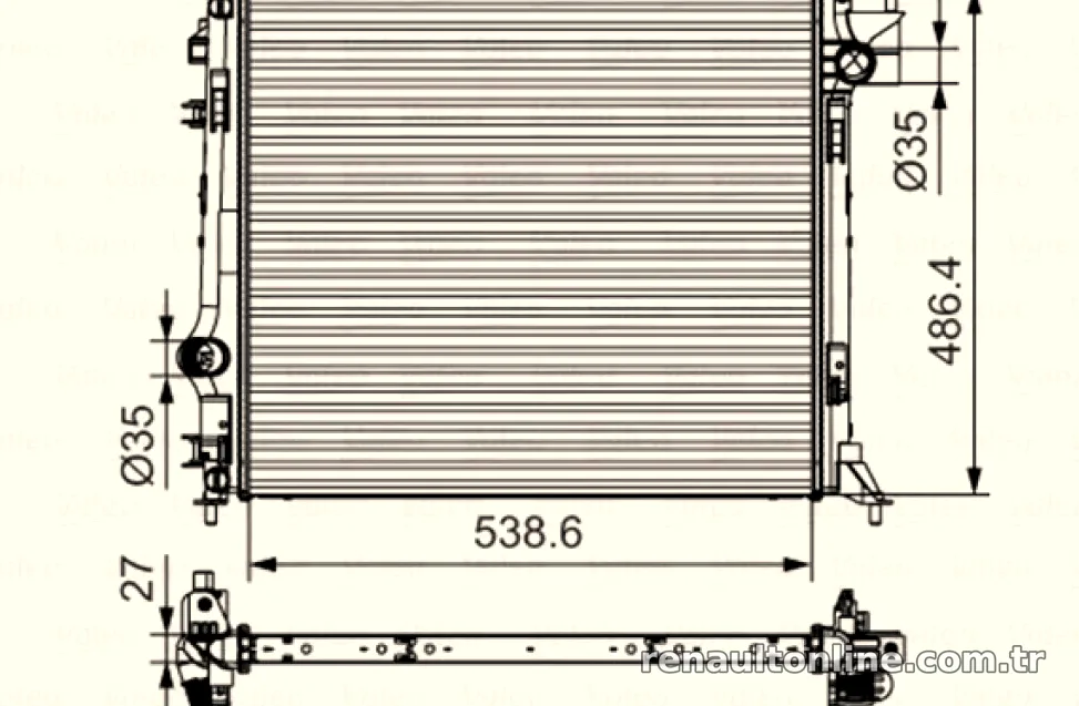 MOTOR RADYATORU MEGANE SCENIC LAGUNA 1,6DCI - Valeo - VALEO 701641