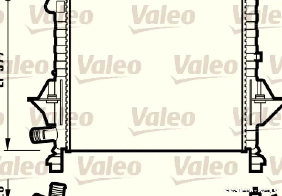 MOTOR RADYATORU TWINGO (96>) / (430X377X28) - Valeo - VALEO 732051