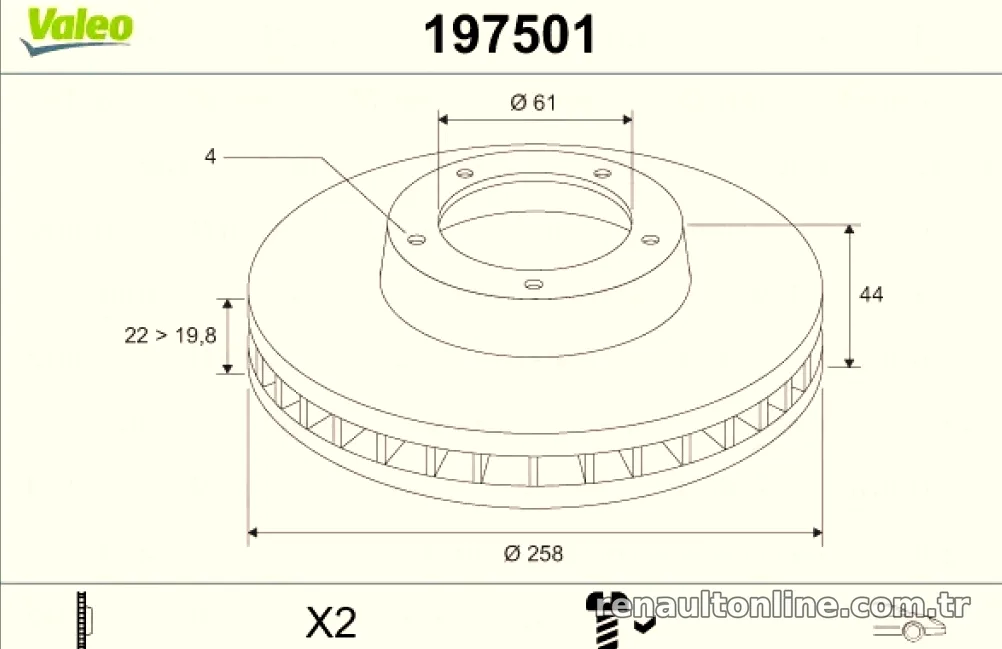 ON FREN AYNASI (DISKI) CLIO IV SYMBOL II LOGAN II MCV II SANDERO II 0,9 / 1,2 / 1,5DCI / 1,6 12> (4 BIJON 258MM) – Valeo” loading=”lazy” /></figure>
<p class=