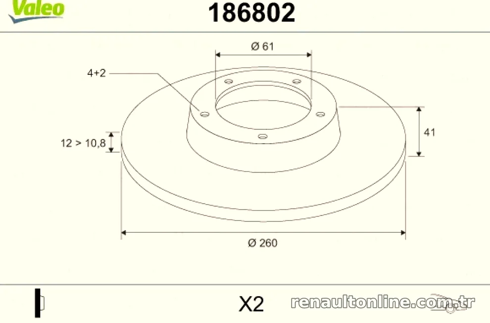 ON FREN AYNASI (DISKI) LOGAN 04>SANDERO 08>TWINGO II 1,2 / 1,4 / 1,5DCI / 1,6 (ABS LI ARACLAR ICIN) – Valeo – VALEO 1868″ loading=”lazy” /></figure>
<p class=
