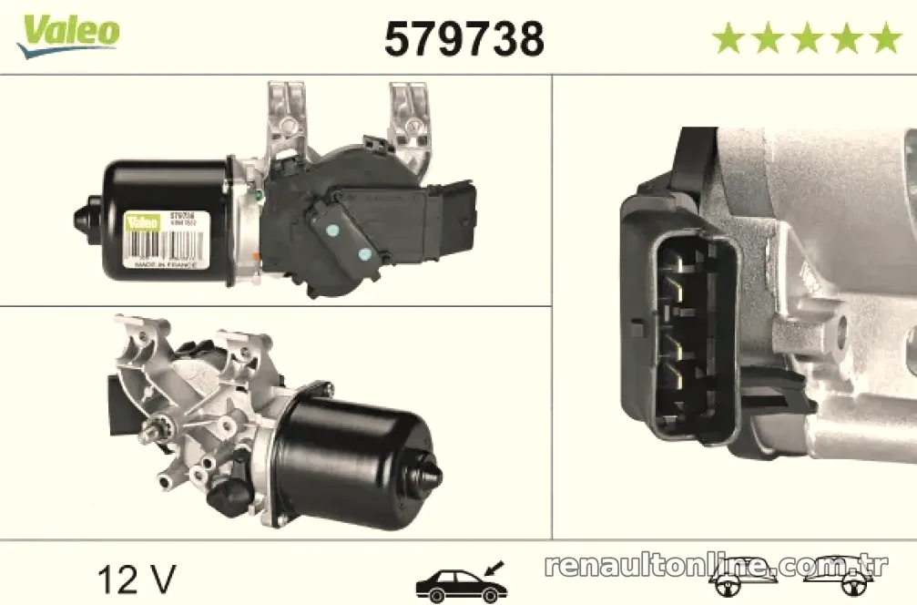 ÖN SILECEK MOTORU CLIO III 03> - Valeo - VALEO 579738