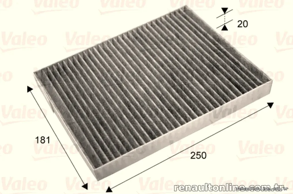 POLEN FILTRESI KALEOS 08 KARBONLU - Valeo - VALEO 715667