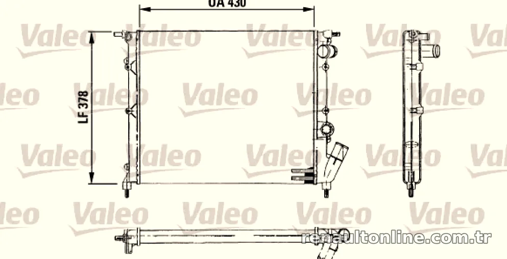 RADYATOR EXPRESS II 1,2 - Valeo - VALEO 730499