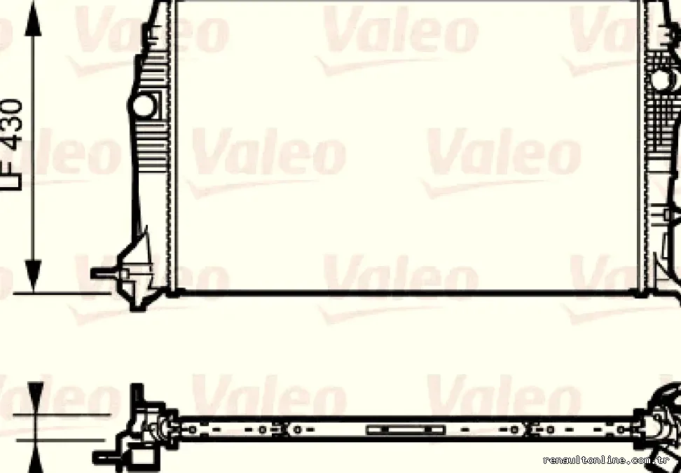 RADYATOR RENAULT SCENIC III 2,0 DCI - Valeo - VALEO 735181