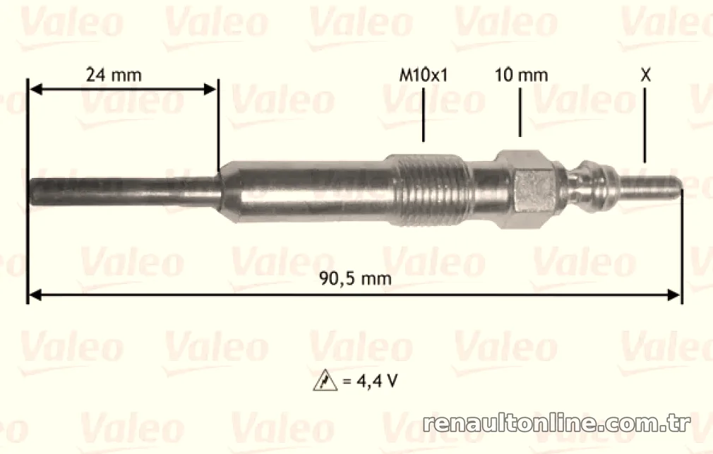 VALEO 345172 KIZDIRMA BUJISI DACIA / RENAULT - Valeo - VALEO 345172