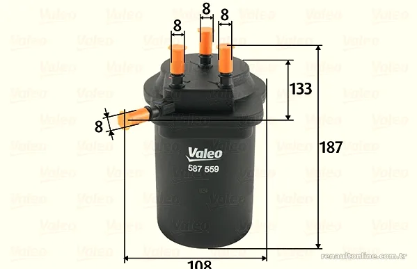 VALEO 587559 Yakıt Filtresi