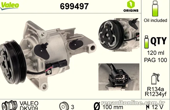 VALEO 699497 Klima Kompresörü