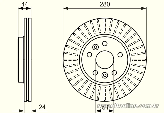 BOSCH 0986479611 Fren Disk Ayna - BOSCH - 0986479611