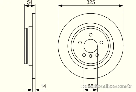 BOSCH 0986479D10 Fren Disk Ayna - BOSCH - 0986479D10