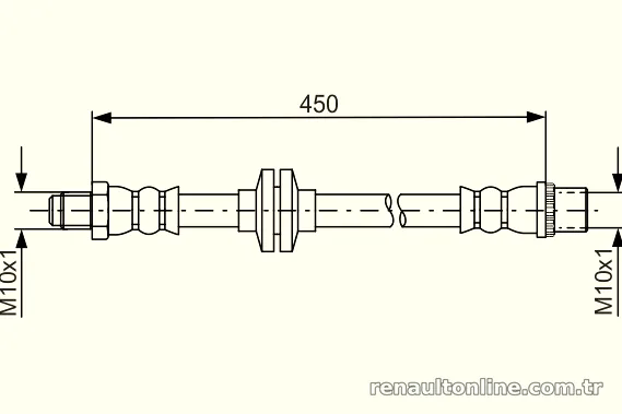 BOSCH 1987481683 Fren Hortumu - BOSCH - 1987481683