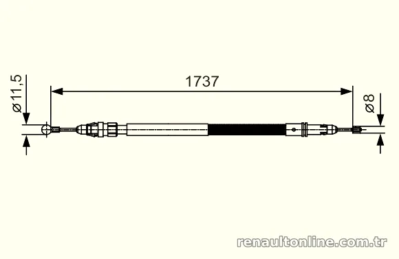 BOSCH 1987482008 El Fren Teli - BOSCH - 1987482008