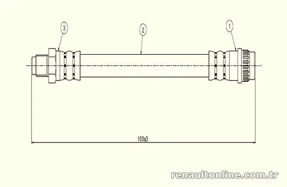 CAVO C800174A Fren Hortumu - CAVO - C800174A