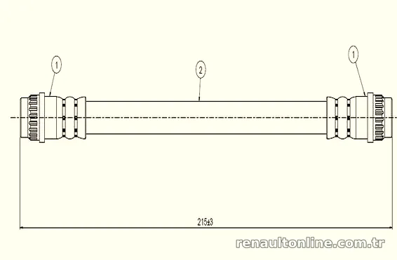 CAVO C800762A Fren Hortumu - CAVO - C800762A