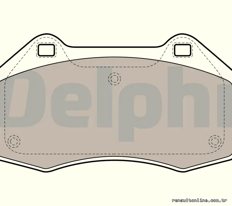 DELPHI LP1940 Fren Disk Balata - DELPHI - LP1940