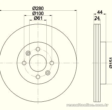 DELPHI Ön Fren Disk 360704000400