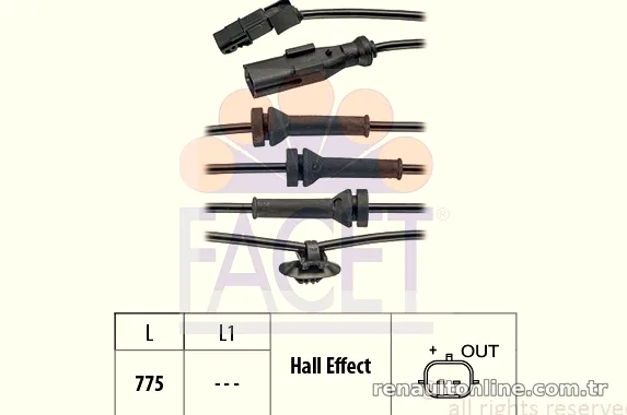 FACET 210055 Abs Sensörü - FACET - 210055