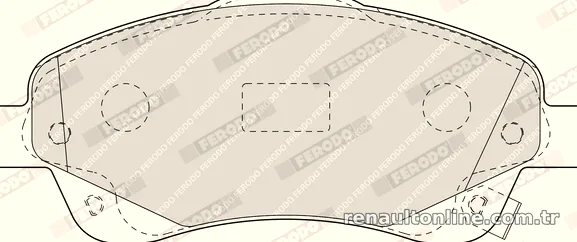 FERODO FDB1648 Fren Disk Balata - FERODO - FDB1648