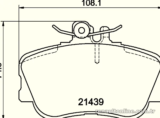 HELLA PAGID 8DB355018041 Fren Disk Balata - HELLA PAGID - 8DB355018041