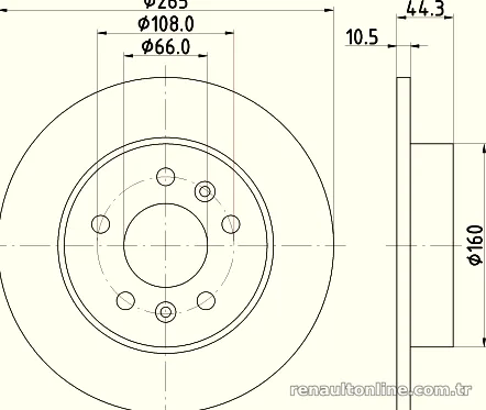 HELLA PAGID 8DD355103531 Fren Disk Ayna - HELLA PAGID - 8DD355103531