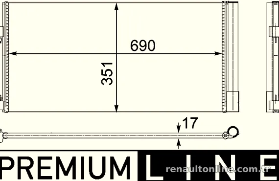 MAHLE AC486000P Klima Radyatörü - MAHLE - AC486000P
