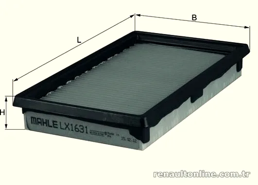 MAHLE LX1631 Hava Filtresi - MAHLE - LX1631