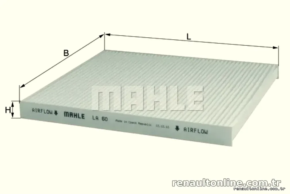 POLEN FILTRESI MEGANE SCENIC 1,4 1,6 1,9 2,0 (97 99) - Mahle - MAHLE LA60