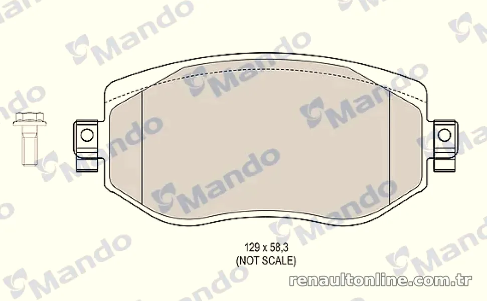ON FREN BALATASI MEGANE IV (H4M)1,2 TCE 1,5 DCI 2016> - Mando - MANDO MBF015304