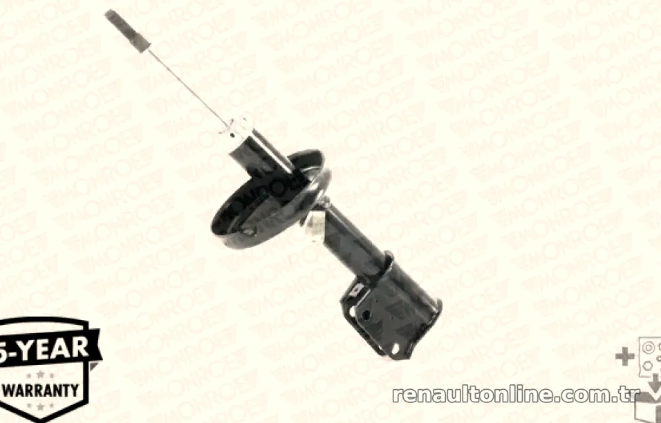 ON AMORTISOR CLIO II SYMBOL 1,2 / 1,4 / 1,5DCI / 1,6 (58MM APARAT) - Monroe - MONROE 11273
