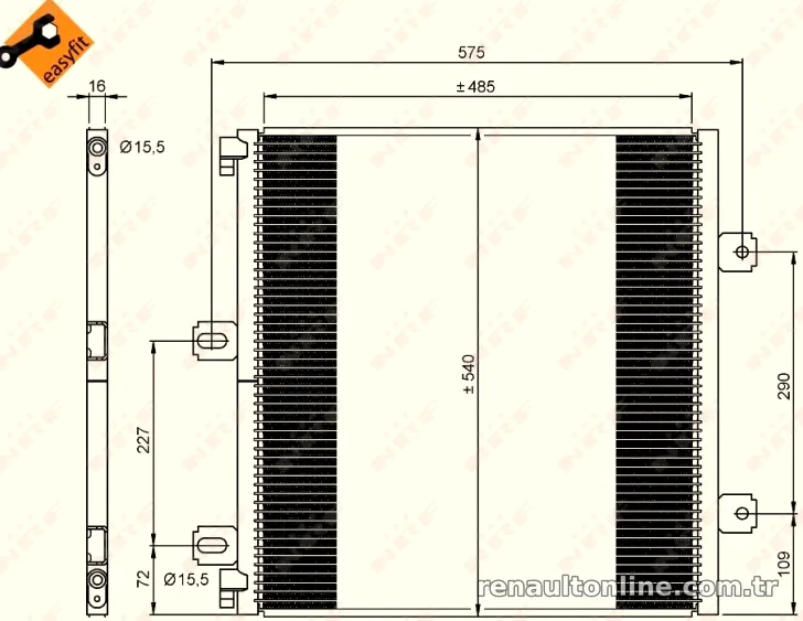 NRF 35901 Klima Radyatörü - NRF - 35901