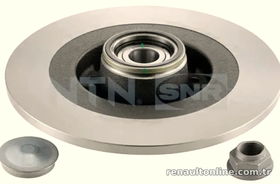 ARKA FREN DISKI RULMANLI SENSORLU GRAND SCENIC III 2,0 TURBO / 2,0 DCI 5 BIJON - SNR - SNR KF155112U