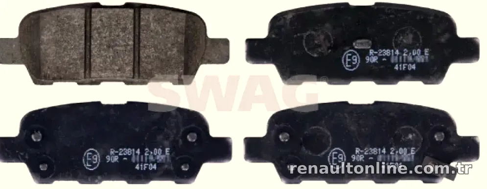 ARKA FREN BALATASI NISSAN QASHQAI J10 2007 2013 XTRAIL 2007 2013 PARTHFINDER 2013> KOLEOS - Swag - SWAG 60116198