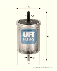 UFI 3156100 Yakıt Filtresi - UFI - 3156100